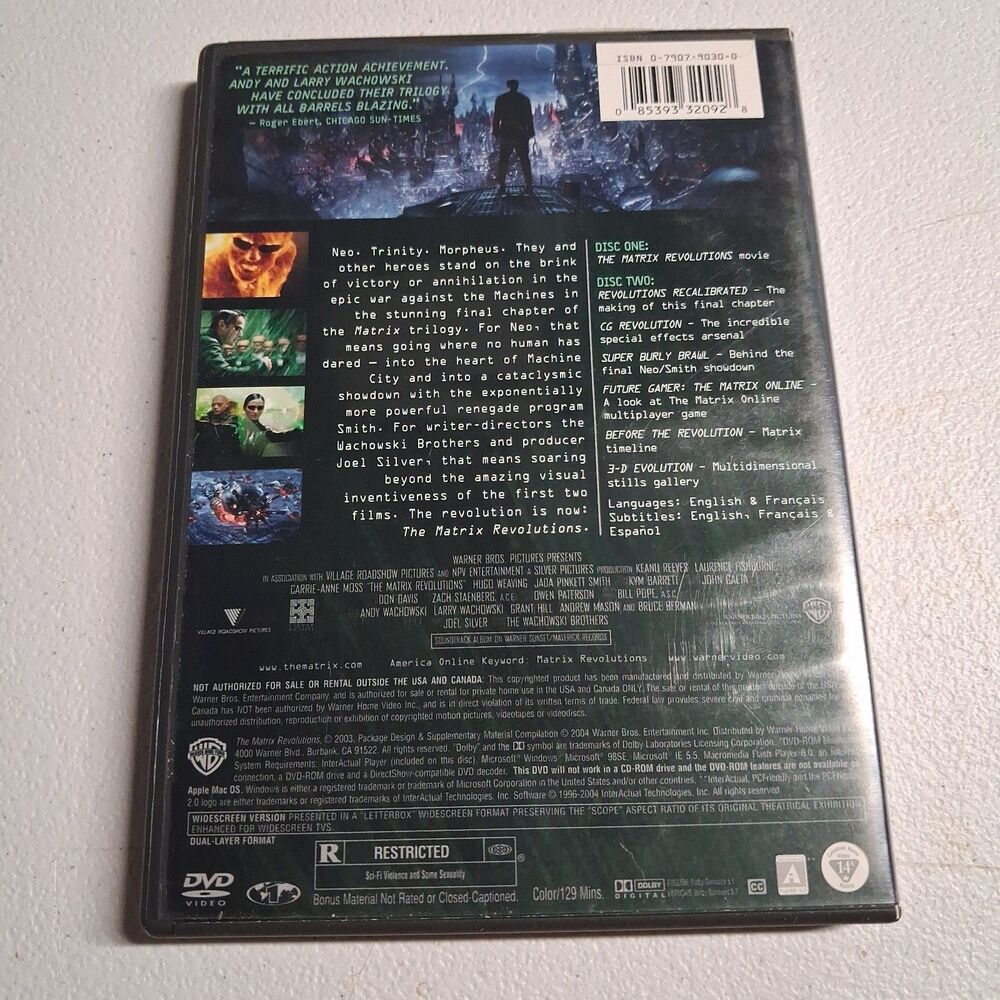 The Matrix Revolutions (Two-Disc Widescreen Edition) - Picture 2 of 4